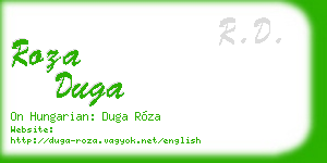roza duga business card