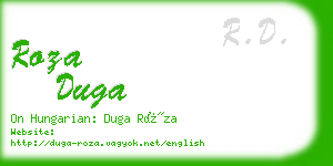 roza duga business card